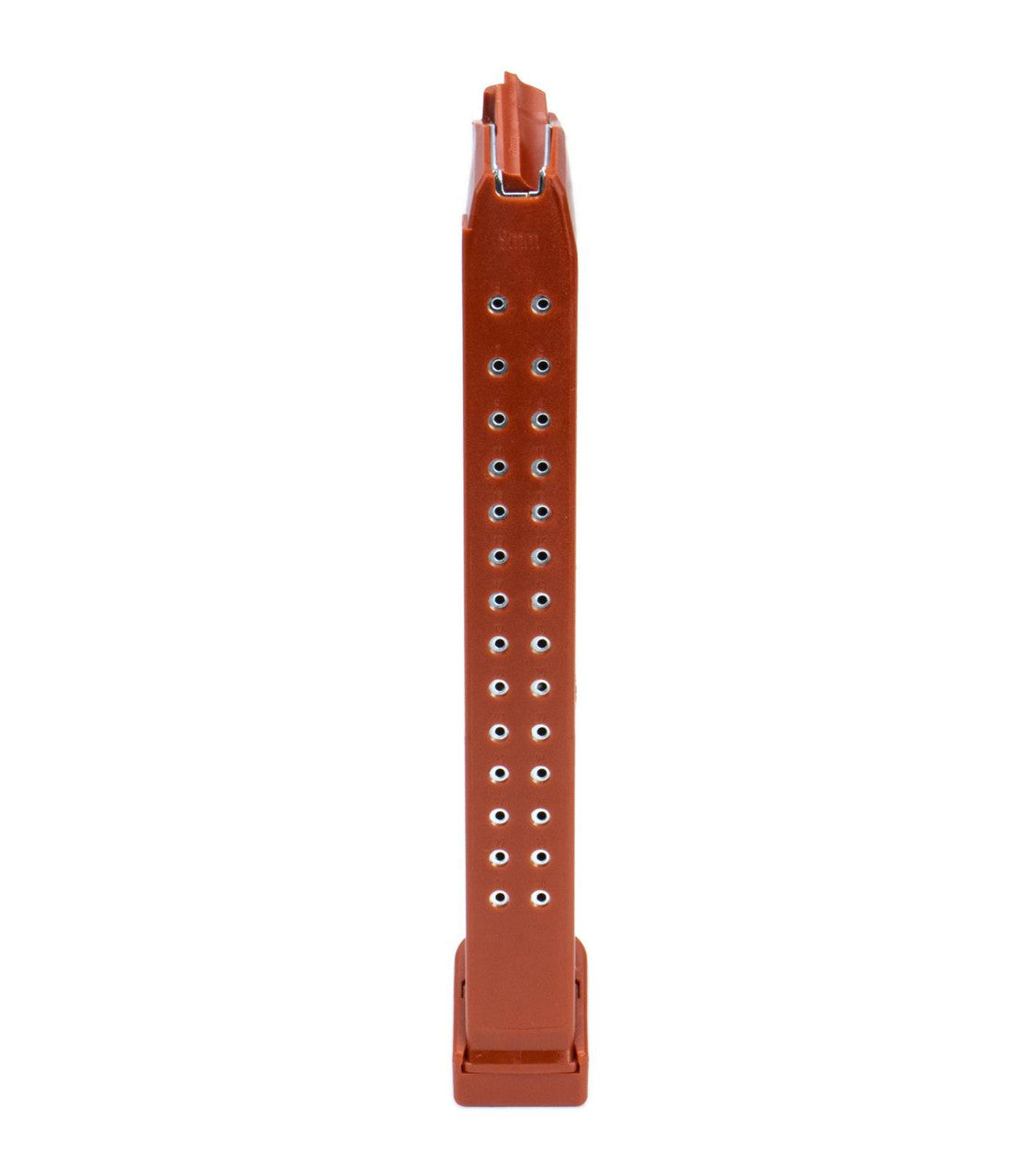 Glock Compatible 9mm 33rd RED Reinforced Steel Lined Polymer Magazine