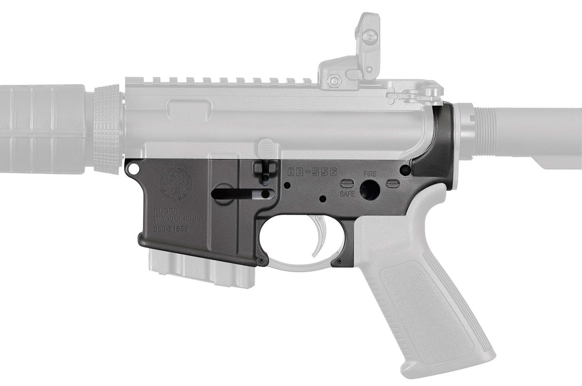 Ruger 8506 AR-15 Multi-Caliber Black Hardcoat Anodized Stripped Lower Receiver
