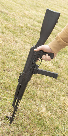 Century Arms WASR-M 9mm Luger 17.25 Barrel w/ Synthetic Stock, Black Polymer Grip & Furniture