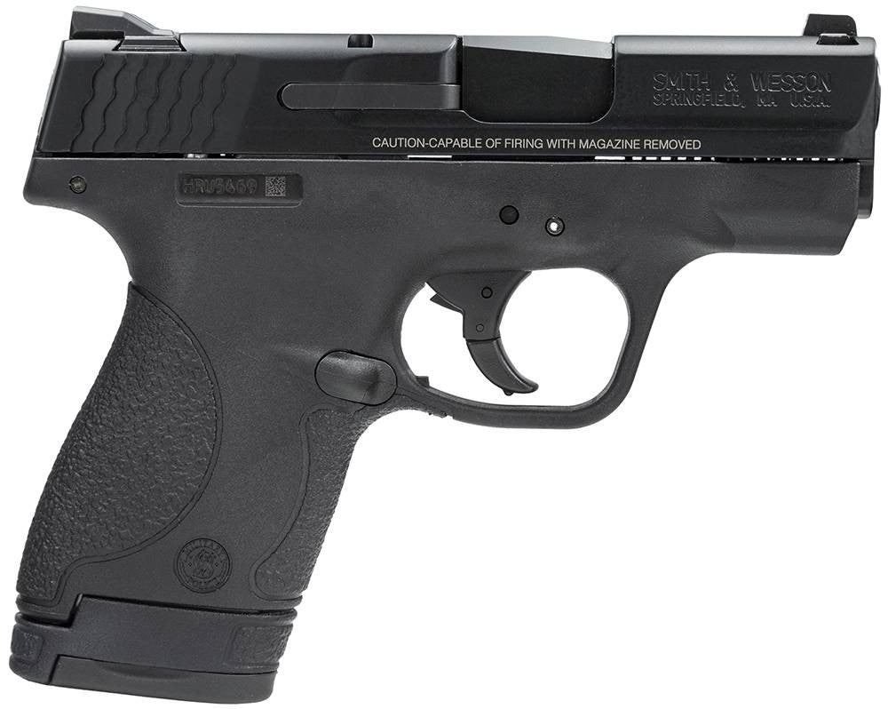 Smith & Wesson 180021 M&P 9 Shield 9mm Luger 3.10 7+1 & 8+1 Black Stainless Steel, Polymer Grip
