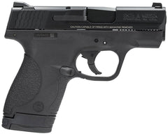 Smith & Wesson 180021 M&P 9 Shield 9mm Luger 3.10 7+1 & 8+1 Black Stainless Steel, Polymer Grip