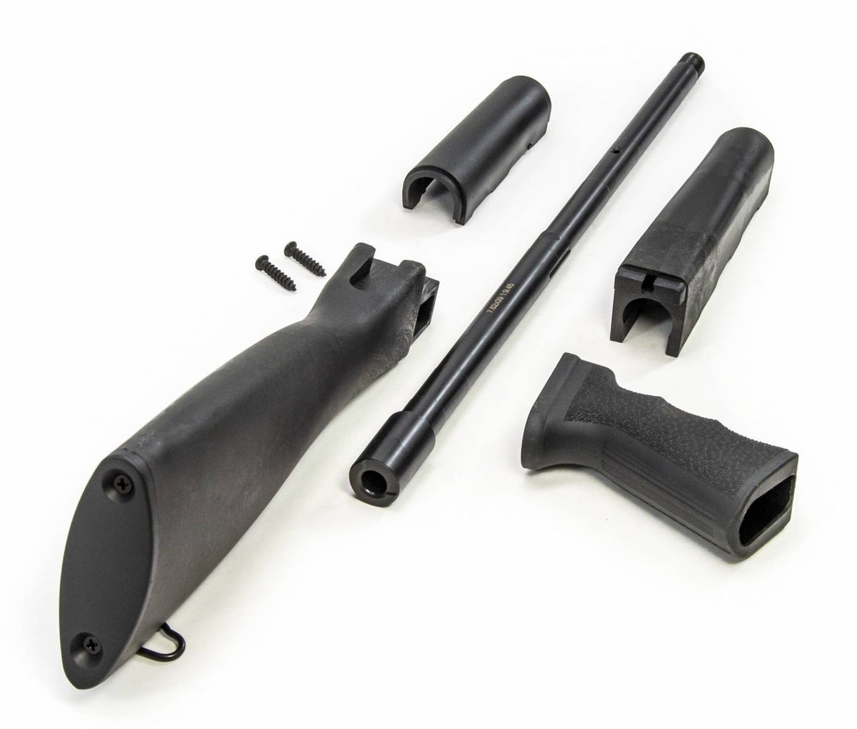 COMBO US AK Barrel + US AK Black 4 Piece Stock Set