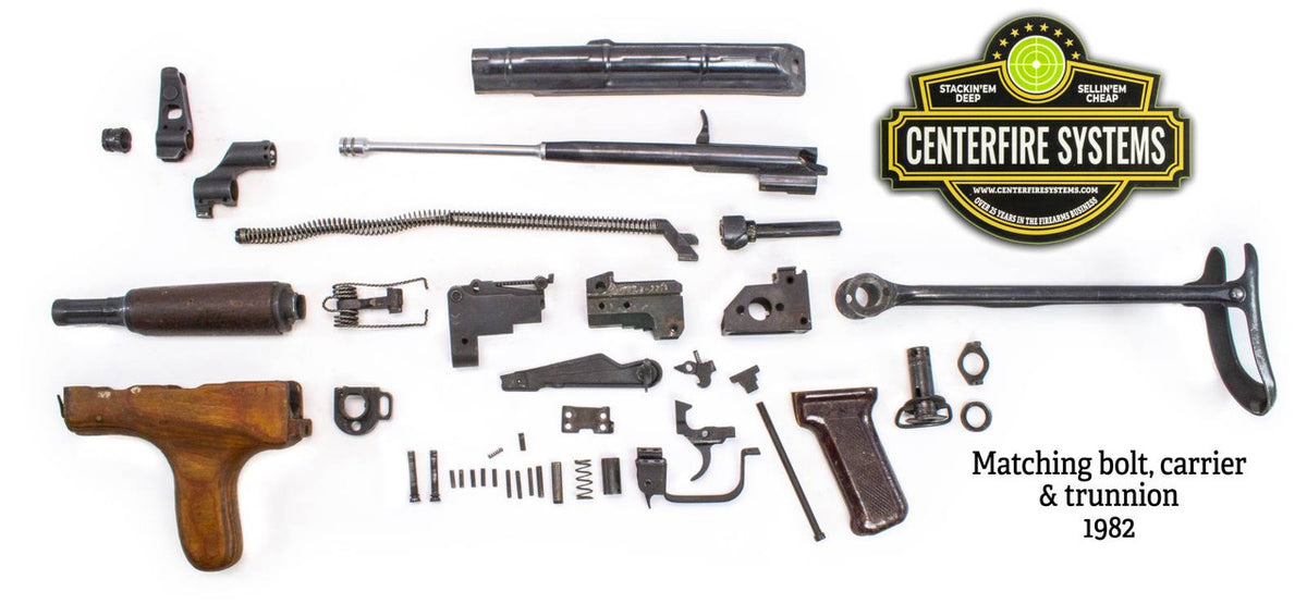 Romanian 1982 Model 65 AKM-47 7.62x39 Underfolder Parts Kit - Numbers Matching - Good Bluing - Year 1982
