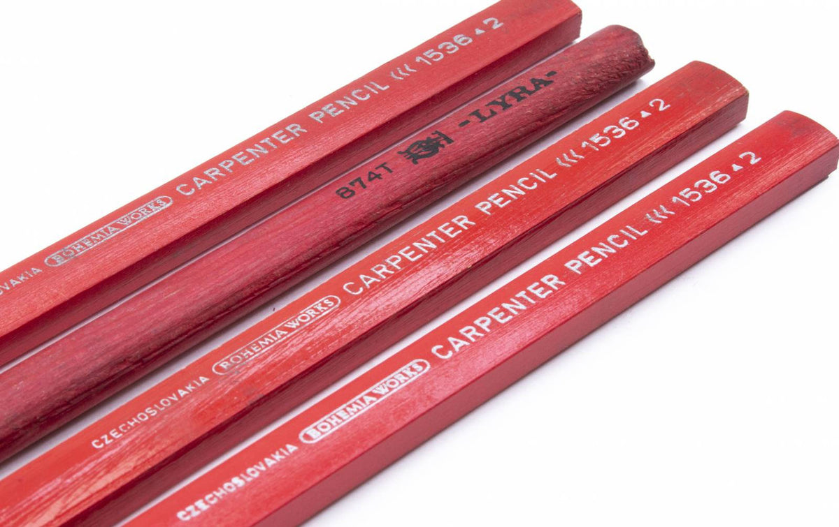 CZECH FIRE BRIGADE CARPENTER PENCIL LIKE NEW - 4 PACK