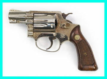 S&W 36 .38SPL 2" BARREL FIXED SIGHT SQUARE BUTT - NICKEL