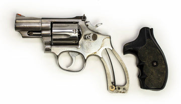 S&W REVOLVER 66-3 357 MAG 2.5 BARREL ADJ SIGHTS ROUND BUTT - STAINLESS W/ BLACK RUBBER GRIP9147