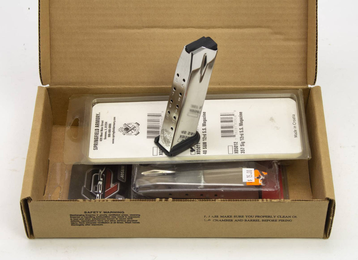 2 NEW SPRINGFIELD ARMORY XD 40 S&W 12RD MAGS5972