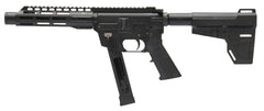 Freedom Ordnance FX9P8 FX-9  9mm Luger 8.25 33+1 Black Hard Coat Anodized Black Polymer Grip KAK Shockwave Pistol Brace