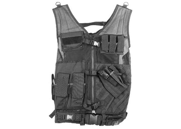 NCStar CTVL2916B Tactical  Vest XL-XXL Black PVC/Mesh Webbing