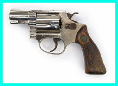 S&W 36 .38SPL 2" BARREL NICKEL FIXED SIGHT SQUARE BUTT
