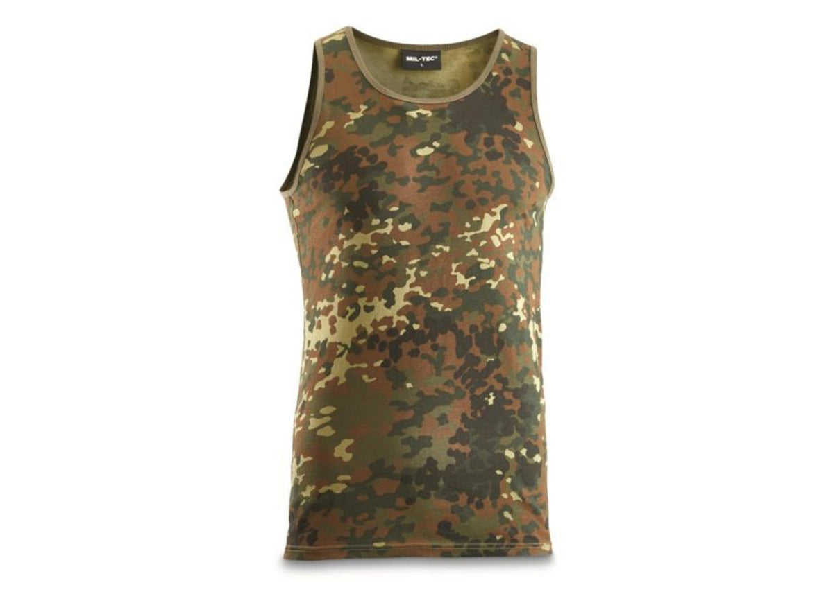 MIL-TEC® Large Flecktarn Cotton Tank Top - Camo