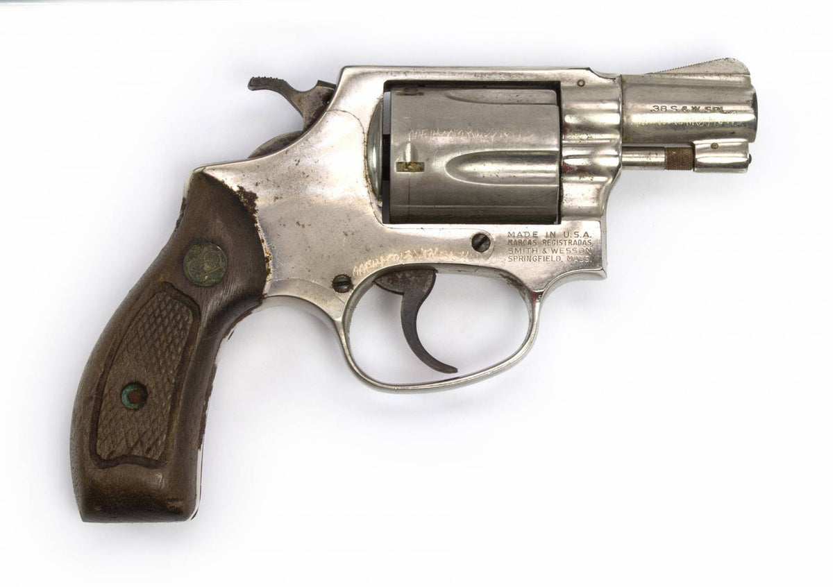 S&W 36 .38 SPL 2" BARREL FIXED SIGHTS ROUND BUTT NICKEL
