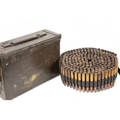 PPU 8mm (7.92x57mm) Mauser 198 GR FMJ Yugo 250rd Belted with Ammo Can
