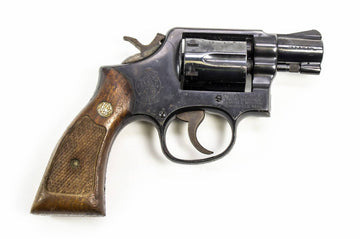 Smith & Wesson 10-7 .38 Special 6rd 2 Revolver Checkered Wood Grips-USED