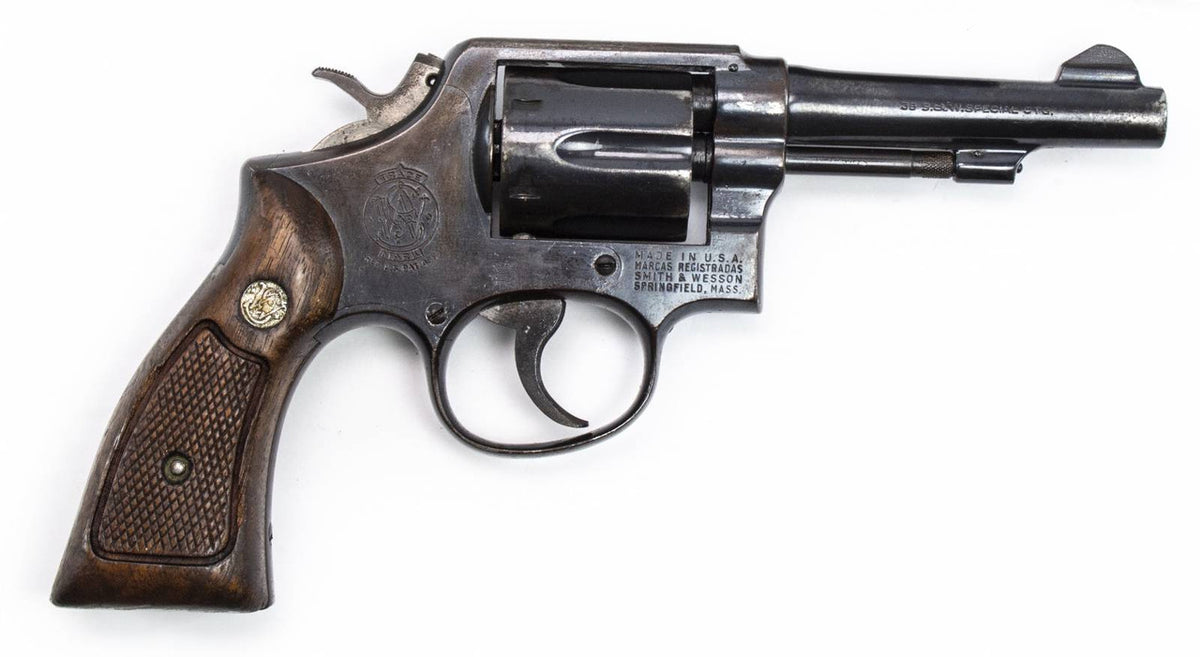 S&W 10-2 38SPL DOUBLE ACTION 4 BARREL BLUED