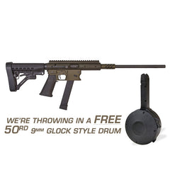 Aero ASR Survival Rifle 9MM - OD Green - with (1) 33rd Mag and a FREE 50rd Glock Style Drum