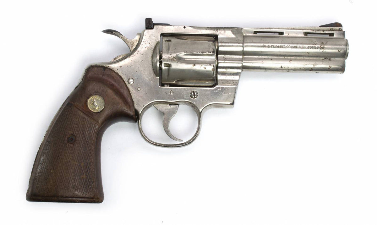 COLT PYTHON 357MAG 4 BARREL ADJ SIGHT NICKEL