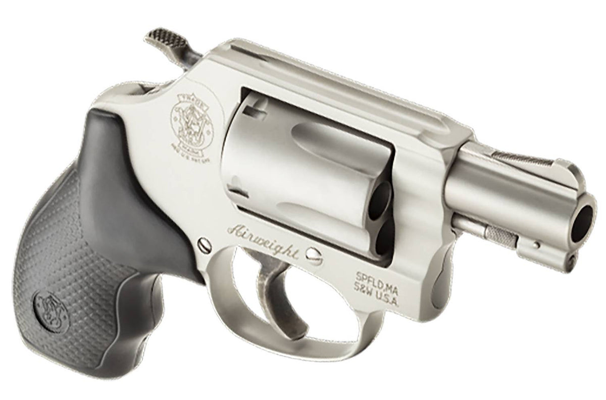 Smith & Wesson 163050 Model 637 Airweight 38 S&W Spl +P 5rd 1.88 Stainless Steel Barrel & Cylinder Matte Silver Aluminum Frame with Black Polymer Grip