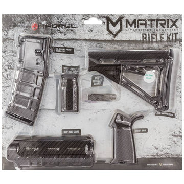 Matrix AR-15 Magpul Furniture Kit in Black Carbon Fiber