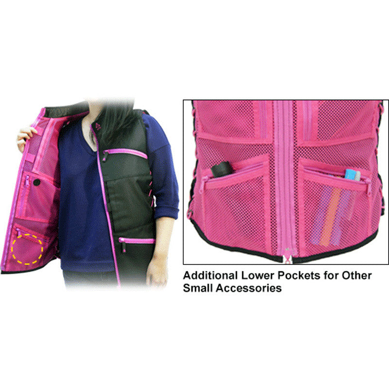 UTG True Huntress Female Black and Pink Sporting Vest