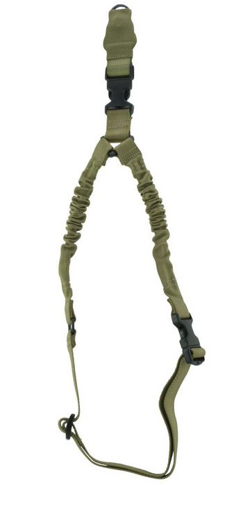 Aim Sports One Point Bungee Sling 1.25 W x 26 L Tan Elastic Webbing Rifle
