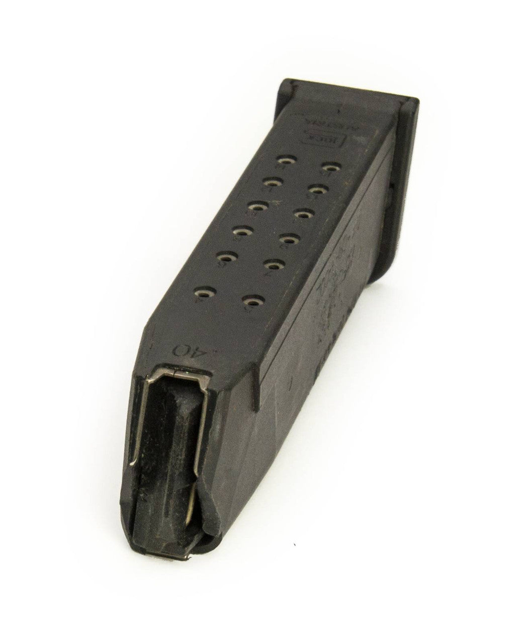 Glock 22 .40 S&W 15rd Factory Black Polymer Magazine - Used
