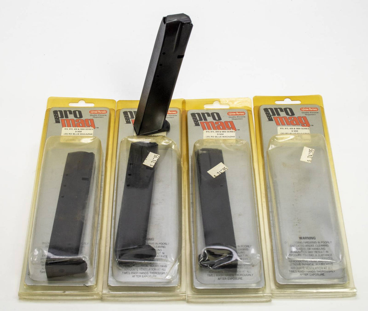 4 NEW PRO MAG S&W 910,915/459/5900 20RD MAGS