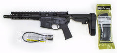 Stag Arms 15012211 Stag 15  300 Blackout 8 Pistol 30+1 Black Hard Coat Anodized Black Nitride SBA3 Pistol Stabilizing Brace Stock Black Magpul MOE SL Grip Left Hand
