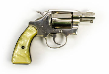 COLT DETECTIVE SPECIAL REVOLVER 2nd ISSUE 38 SPECIAL 2 BARREL FIXED SIGHTS - NICKEL3628