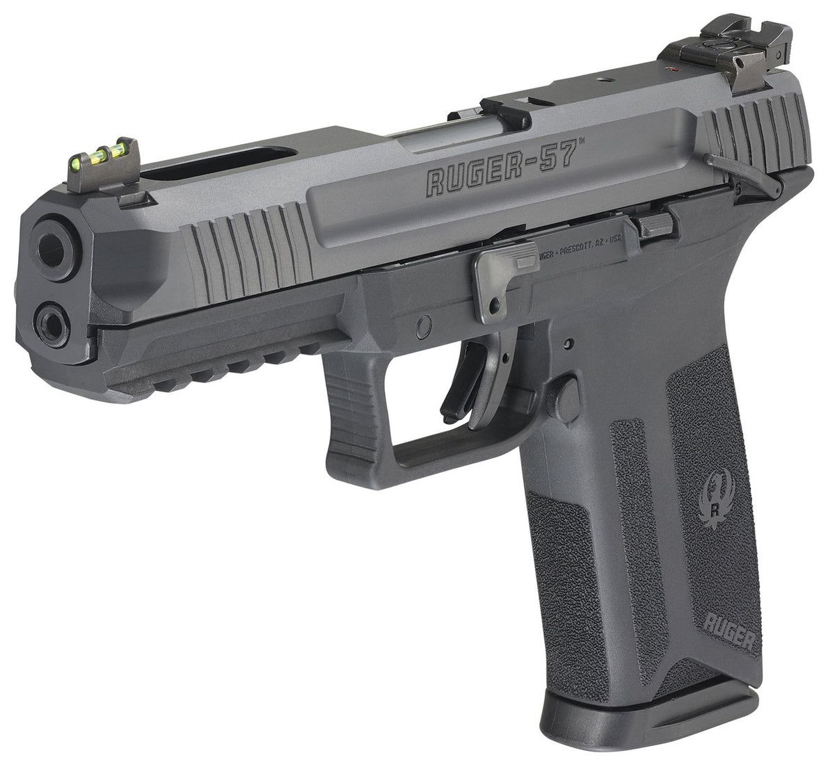 Ruger 16401 Ruger-57  5.7x28mm 4.94 20+1 Black Black Oxide Steel Slide Black Polymer Grip
