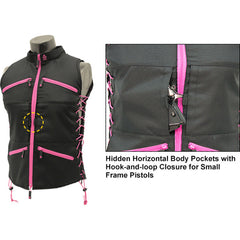 UTG True Huntress Female Black and Pink Sporting Vest