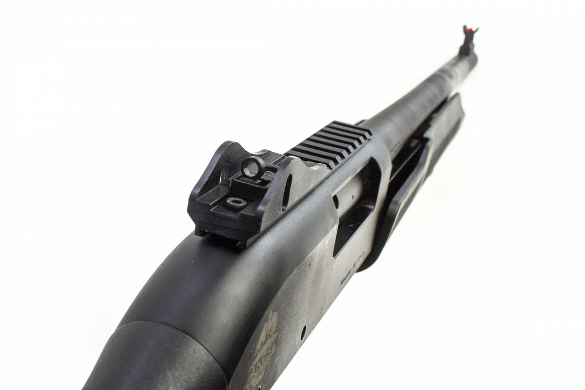 Monastor 103 12 Gauge Pump Shotgun w/Ghost Ring Sights -  Black - 5pk