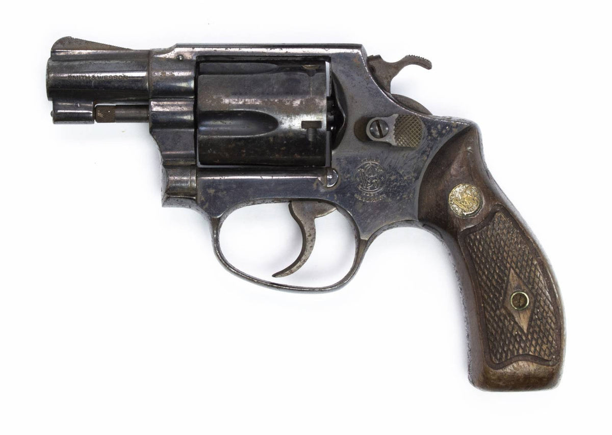 S&W 36 38SPL 2 BARREL FIXED SIGHTS ROUND BUTT BLUED