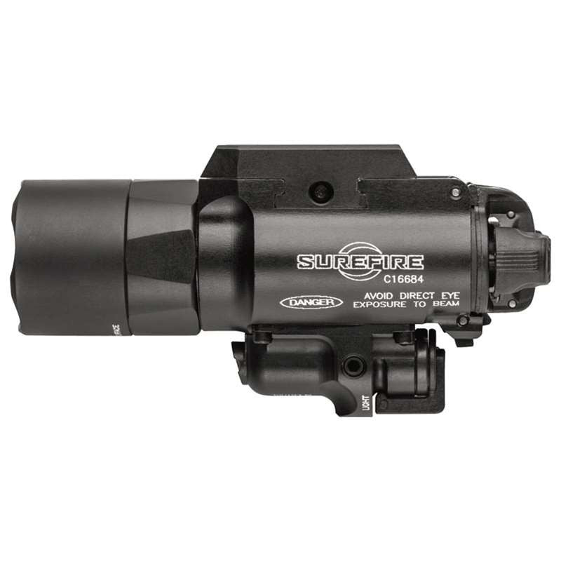 Surefire X400UARD X400U  Universal Clear LED 1000 Lumens/635 nm Red Laser Black Anodized Aluminum