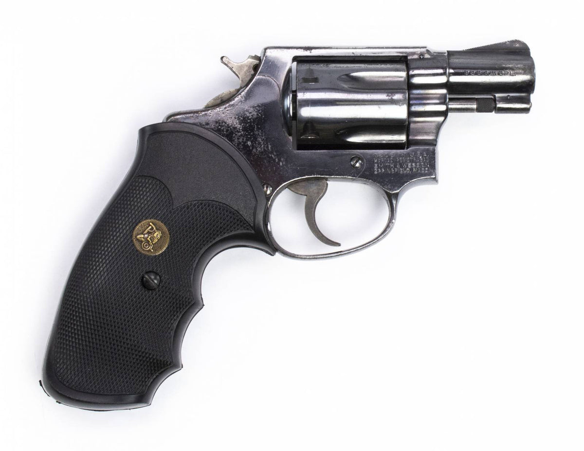 S&W 36 .38 SPECIAL 2" BARREL BLUED FIXED SIGHT SQUARE BUTT WITH TRIMMED HAMMER