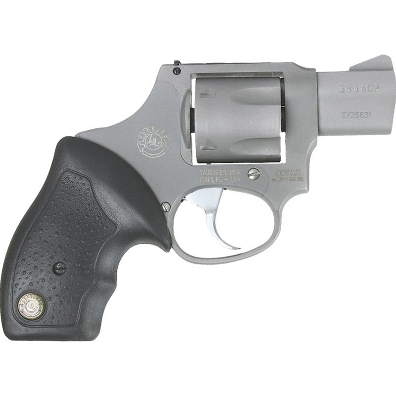 Taurus 2380129UL 380 Mini Revolver Double 380 Automatic Colt Pistol (ACP) 1.75 5 rd Black Rubber Grip Stainless