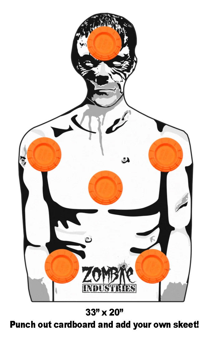ZOMBIE OUTBREAK: ZOMBIE CARDBOARD TARGETS 45 PACK