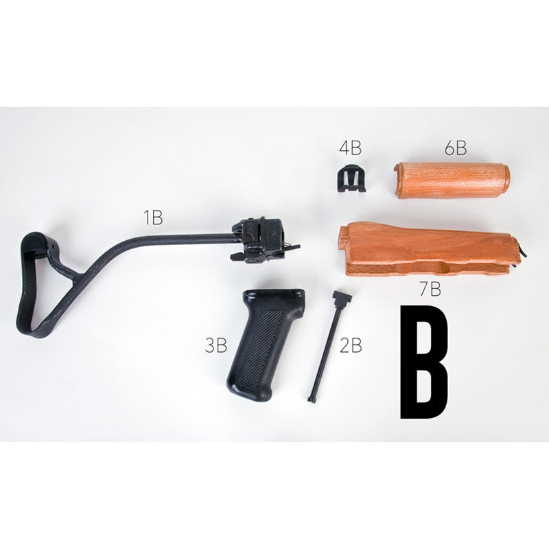 AK47 Romanian PM-90 AIMR AK-47 7.62x39 Parts Kit with Side-Folding Stock NOW with Populated NEW! 12 USA Made Nitrided Barrel