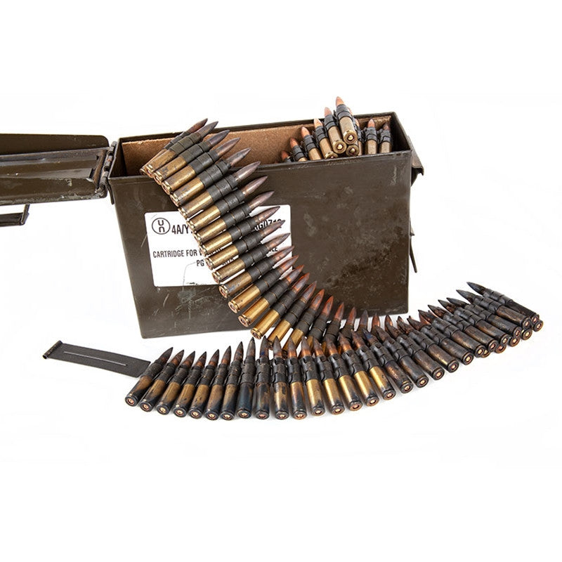 PPU 8mm (7.92x57mm) Mauser 198 GR FMJ Yugo 250rd Belted with Ammo Can