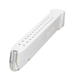 Glock Compatible 9mm 33rd WHITE Reinforced Steel Lined Polymer Magazine