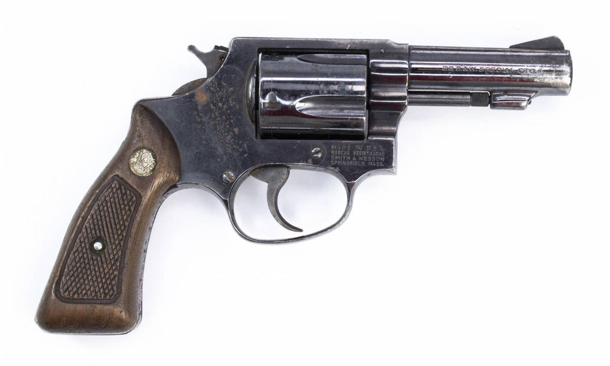 S&W 36-1 Revolver, .38 Special, 3 Barrel, Bobbed Hammer, Blued3602