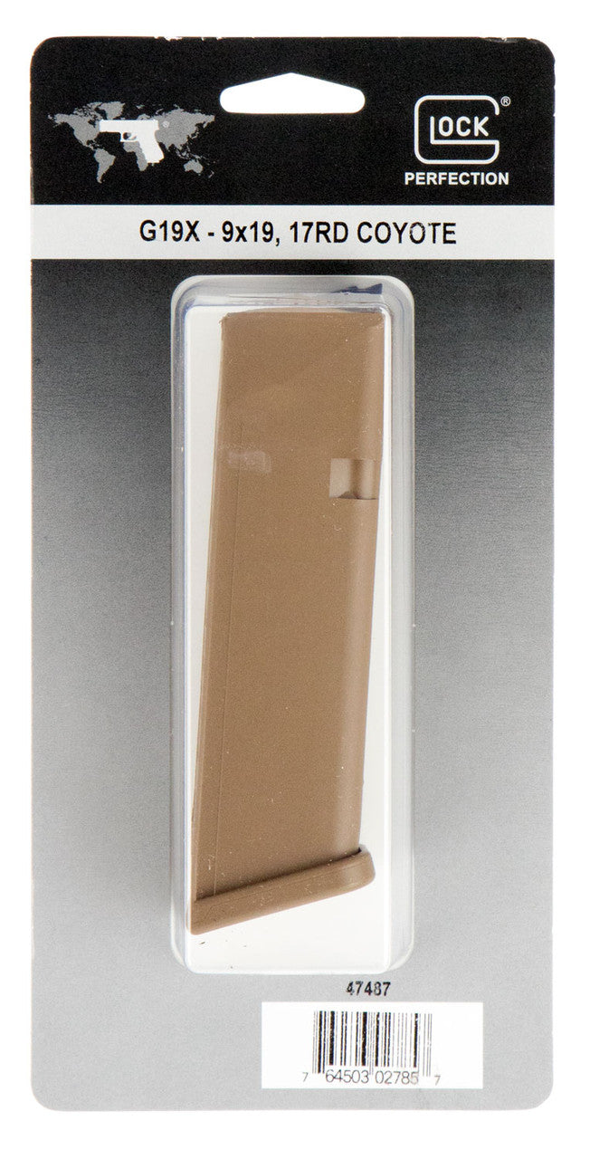 Glock G17/19X  9mm Luger 17rd Coyote Tan Detachable