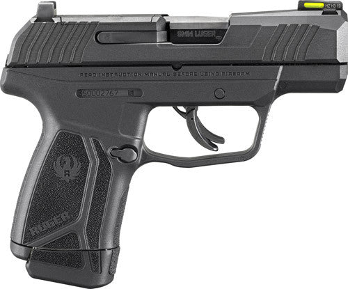 Ruger 3503 Max-9 Pro Optic Ready 9mm Luger 3.20 10+1,12+1 Black Black Oxide Steel Slide Black Polymer Grip