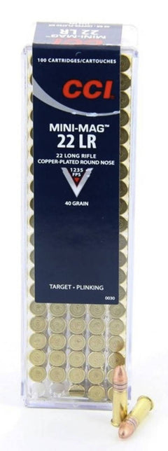 CCI Mini-Mag 22LR 40gr Copper-Plated Round Nose 5000rd Case
