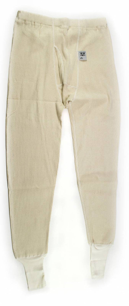 Swedish Off White Ribbed Long John - Like New (XL) 2 PACK