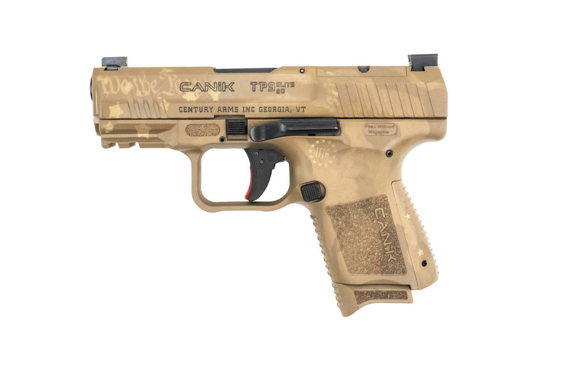 Canik TP9 Elite 9mm 3.5" Barrel, Dot Sight - Tan, Cerakote