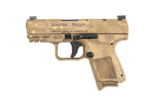 Canik TP9 Elite 9mm 3.5" Barrel, Dot Sight - Tan, Cerakote