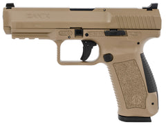 Century Arms Canik HG4865DN TP9SF  9mm Luger 4.46 18+1 Flat Dark Earth Cerakote Black Interchangeable Backstrap Grip