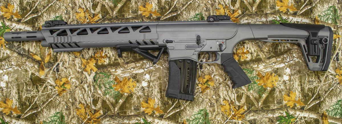 Monastor 102 Tactical Grey 12ga Semi Auto Shotgun