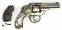 US Revolver Top break Hammerless.32 S&W, 3 Barrel, Nickel